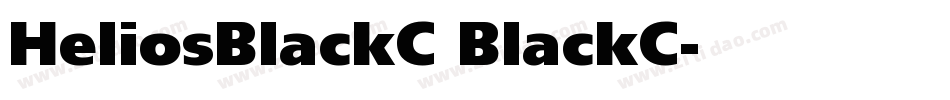 HeliosBlackC BlackC字体转换